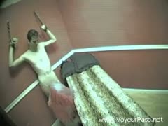 A man being sucked by a hooker in a hidden camera scene